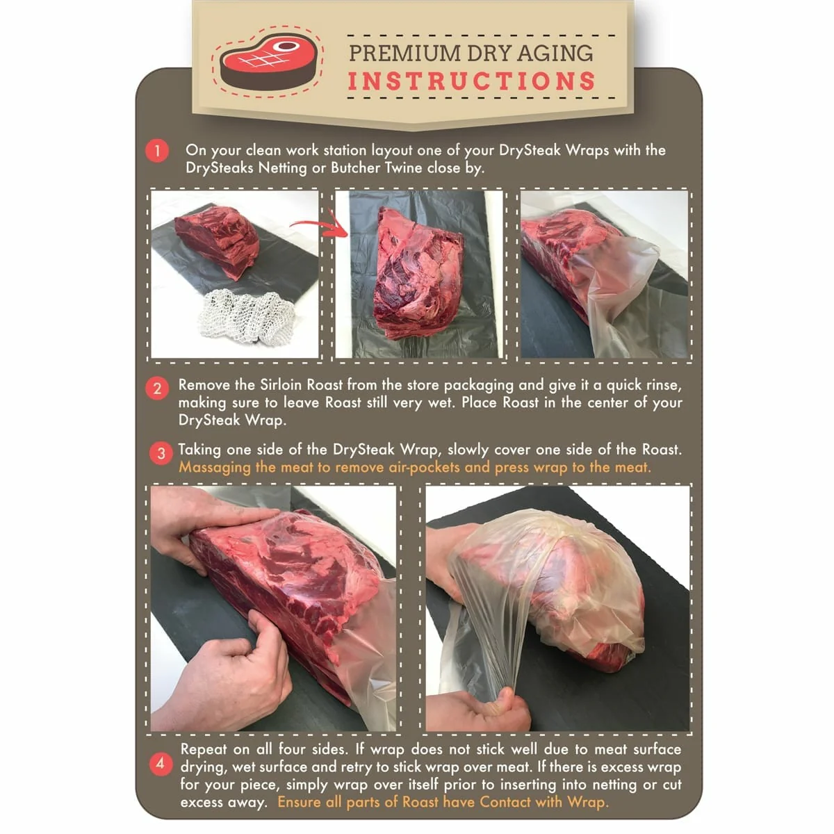 DrySteak Wraps for Dry Aging Steaks - Image 4