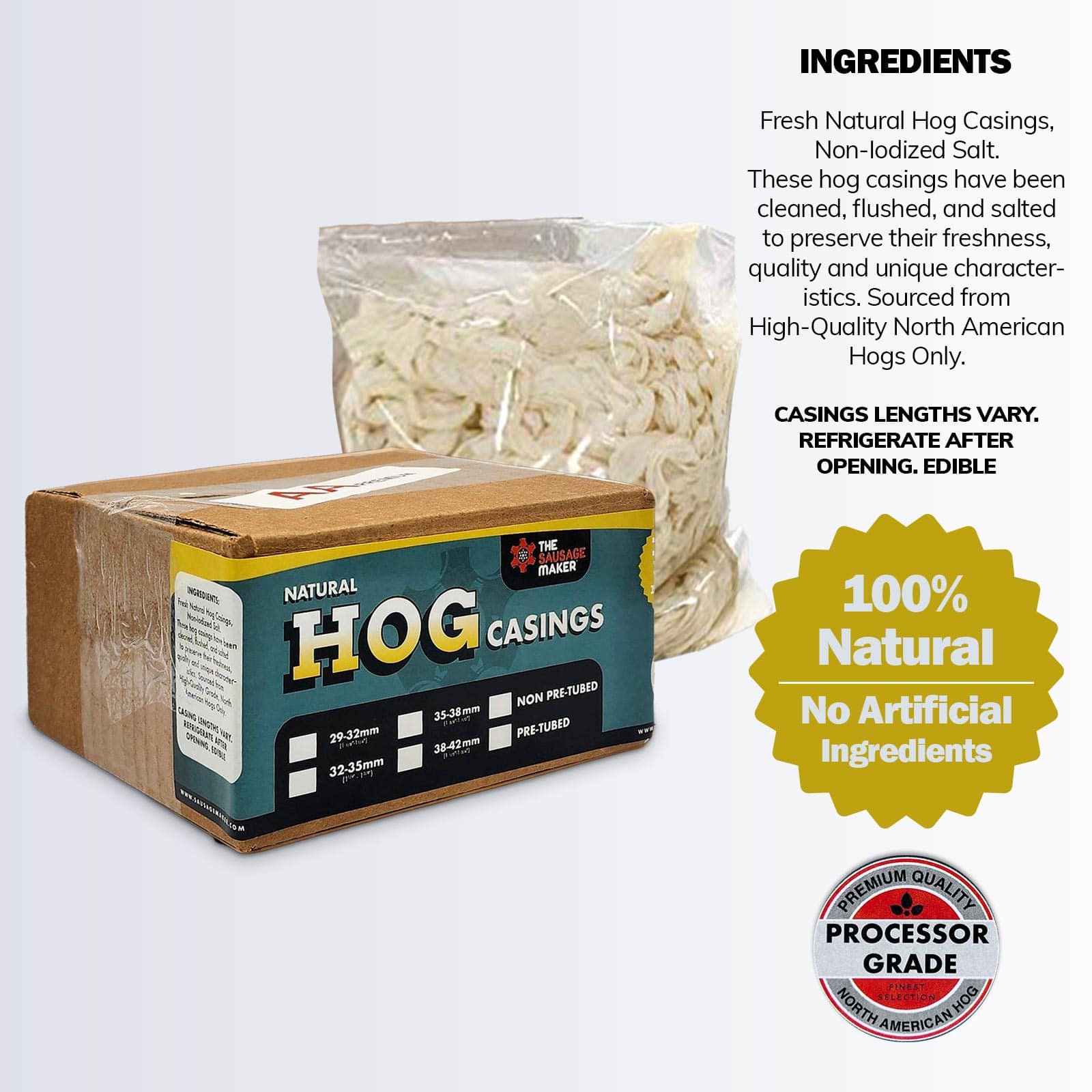 Premium Natural Hog Casings 32-35mm - Image 4